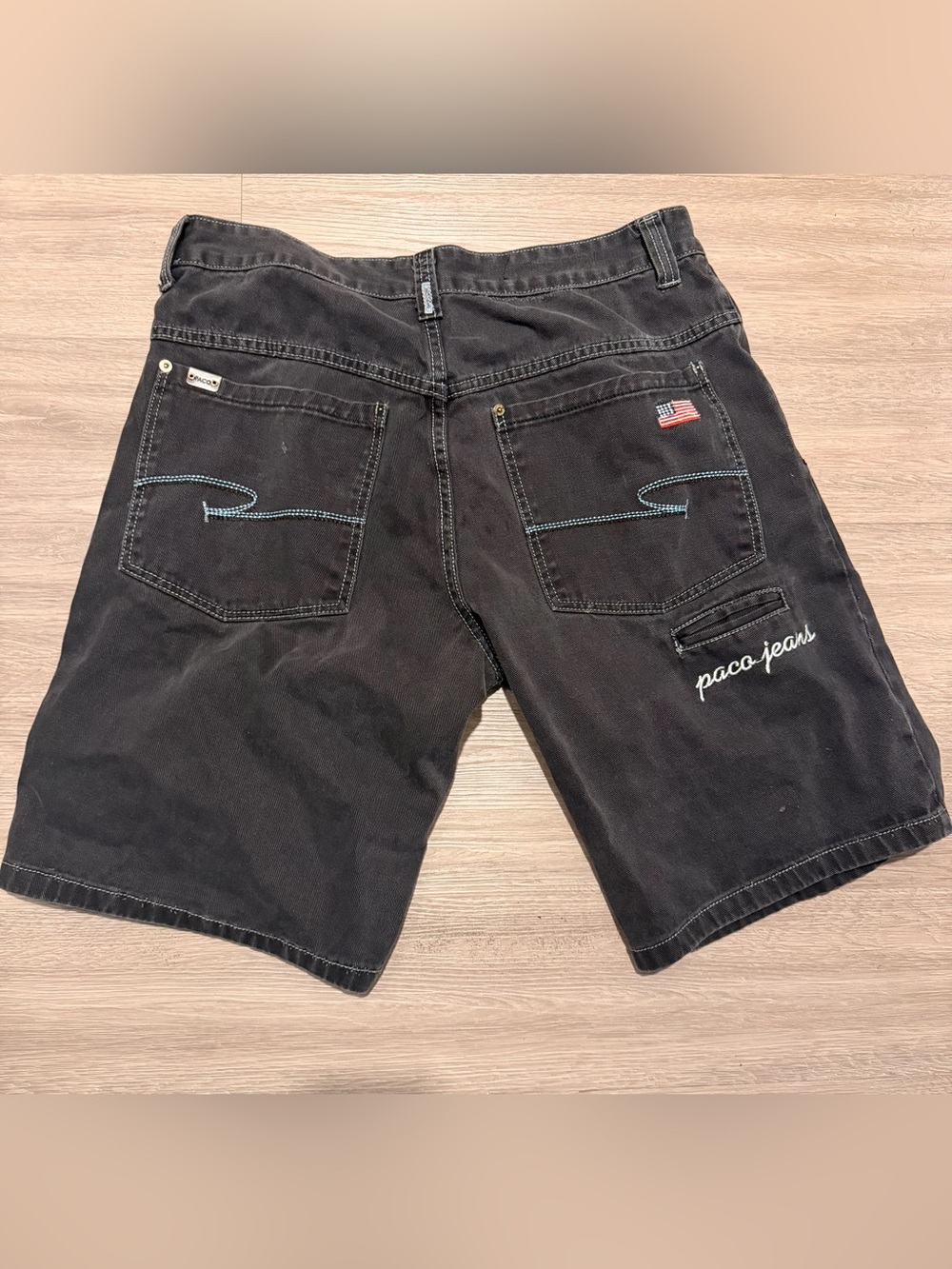 Vintage 90’s Paco Jeans Size 36 Black Shorts Y2K Skatewear